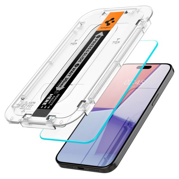 SPIGEN GLAS.TR EZ FIT IPHONE 15 PRO CLEAR (AGL06898) - Image 3